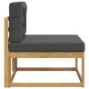 Sofa de milieu extérieur Polyester Blanc 632055632055
