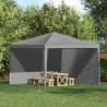 Mur de tente de fête 2 pcs Gris clair 400 x 195 cm PE et acier 632058632058