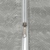 Mur de tente de fête 2 pcs Gris clair 400 x 195 cm PE et acier 632058632058