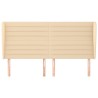 Tête de lit avec oreilles Crème 203x23x118/128 cm Tissu 632061632061
