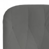 Chaise de relaxation avec repose-pied Gris foncé Velours 632072632072