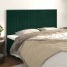 Tête de lit Vert foncé 200x5x118/128 cm Velours 632076632076