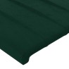 Tête de lit Vert foncé 200x5x118/128 cm Velours 632076632076