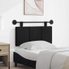 Tête de lit suspendue Noir Tissu 632079632079