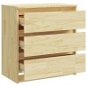 Table de chevet 60x36x64 cm Bois de pin massif 632081632081