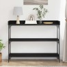 Table Console avec étagère Chêne noir 100 x 30 x 80 cm 632082632082