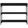 Table Console avec étagère Chêne noir 100 x 30 x 80 cm 632082632082