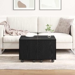 Table basse Chêne noir 60 x 60 x 38 cm Bois d'ingénierie 632084632084