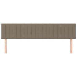 Têtes de lit Taupe 200x5x78/88 cm Tissu 632088632088