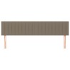 Têtes de lit Taupe 200x5x78/88 cm Tissu 632088632088