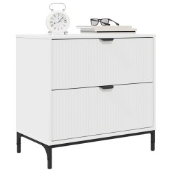 Table de chevet Blanc 63,5 x 36 x 61 cm Bois d'ingénierie 632089632089