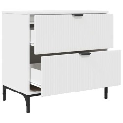 Table de chevet Blanc 63,5 x 36 x 61 cm Bois d'ingénierie 632089632089