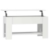 Table basse blanc 101x49x52 cm bois d'ingénierie 632090632090