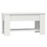 Table basse blanc 101x49x52 cm bois d'ingénierie 632090632090