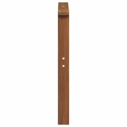 Accoudoirs 2 pcs Marron 60 x 6 x 61 cm Bois d'ingénierie 632098632098