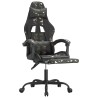 Chaise de jeu avec repose-pied Noir et camouflage Similicuir 632099632099