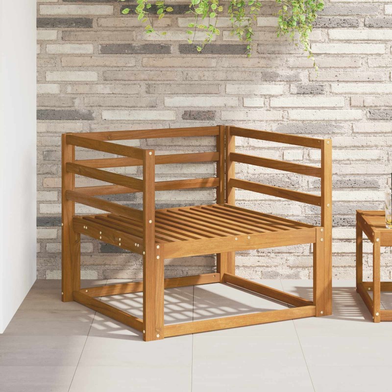 Accoudoir 2 pcs Naturel 79 x 4 x 73 cm Bois d'Acacia Massif 632104632104