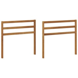 Accoudoir 2 pcs Naturel 79 x 4 x 73 cm Bois d'Acacia Massif 632104632104