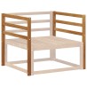 Accoudoir 2 pcs Naturel 79 x 4 x 73 cm Bois d'Acacia Massif 632104632104