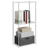 Étagère tubulaire Blanc 42,5 x 27 x 91,5 cm Aluminium 632105632105