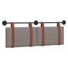 Tête de lit suspendue Uni Taupe 150 x 55 x 5 cm PU antique 632109632109