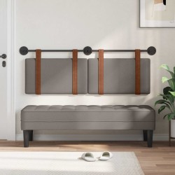 Tête de lit suspendue Uni Taupe 150 x 55 x 5 cm PU antique 632109632109