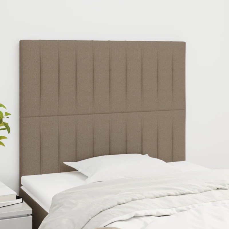Tête de lit Taupe 100x5x118/128 cm Tissu 632110632110