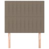 Tête de lit Taupe 100x5x118/128 cm Tissu 632110632110