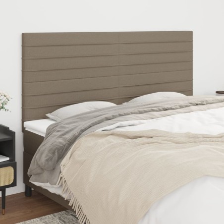 Tête de lit Taupe 180x5x118/128 cm Tissu 632111632111