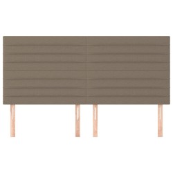 Tête de lit Taupe 180x5x118/128 cm Tissu 632111632111