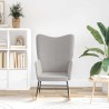 Chaise à bascule Gris clair Tissu Sherpa 632112632112