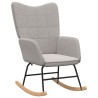Chaise à bascule Gris clair Tissu Sherpa 632112632112