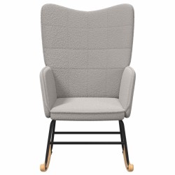 Chaise à bascule Gris clair Tissu Sherpa 632112632112