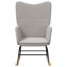 Chaise à bascule Gris clair Tissu Sherpa 632112632112