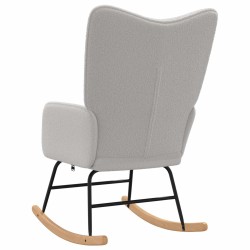 Chaise à bascule Gris clair Tissu Sherpa 632112632112