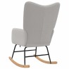 Chaise à bascule Gris clair Tissu Sherpa 632112632112