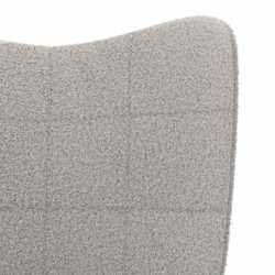 Chaise à bascule Gris clair Tissu Sherpa 632112632112
