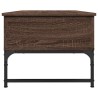 Table basse chêne marron 100x50x40cm bois d'ingénierie et métal 632115632115