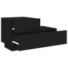 Table de chevet avec lumières LED noir 70x36x40,5 cm 632117632117