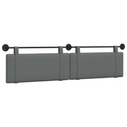Tête de lit suspendue Gris foncé Tissu 632118632118