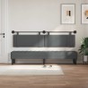 Tête de lit suspendue Gris foncé Tissu 632118632118