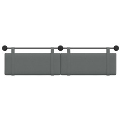 Tête de lit suspendue Gris foncé Tissu 632118632118