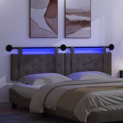 Tête de lit suspendue Avec lumière LED Noir PU antique 632120632120