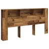 Armoire de tête de lit vieux bois 200x18,5x102,5 cm 632121632121