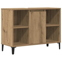 Armoire d'évier chêne artisanal 80x33x60 cm bois d'ingénierie 632122632122