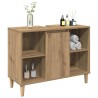 Armoire d'évier chêne artisanal 80x33x60 cm bois d'ingénierie 632122632122