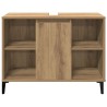 Armoire d'évier chêne artisanal 80x33x60 cm bois d'ingénierie 632122632122