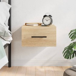 Table de chevet murale chêne sonoma 35x35x20 cm 632125632125