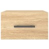 Table de chevet murale chêne sonoma 35x35x20 cm 632125632125