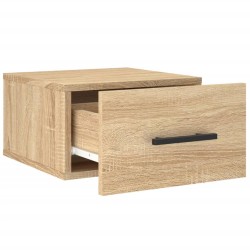 Table de chevet murale chêne sonoma 35x35x20 cm 632125632125